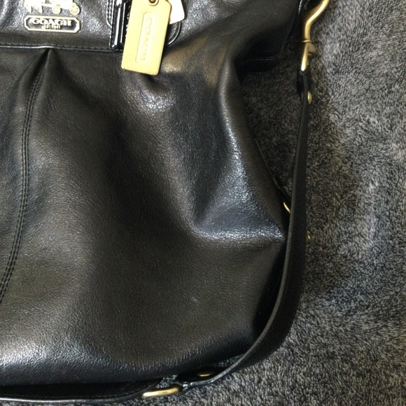Coach black leather convertible shoulder bag - Picture 4 of 16